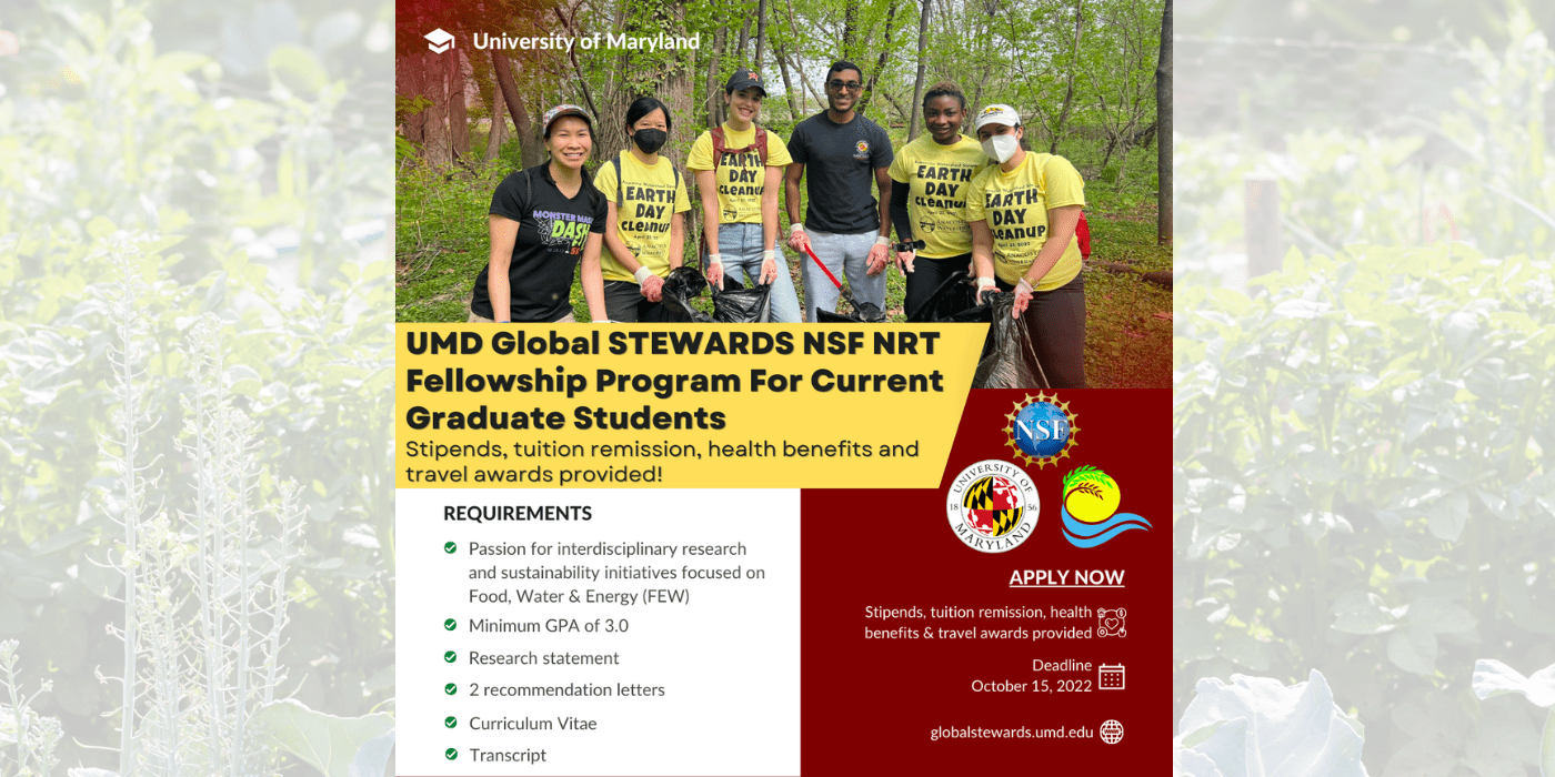 UMD Global STEWARDS 2023 Application Information Session | University ...