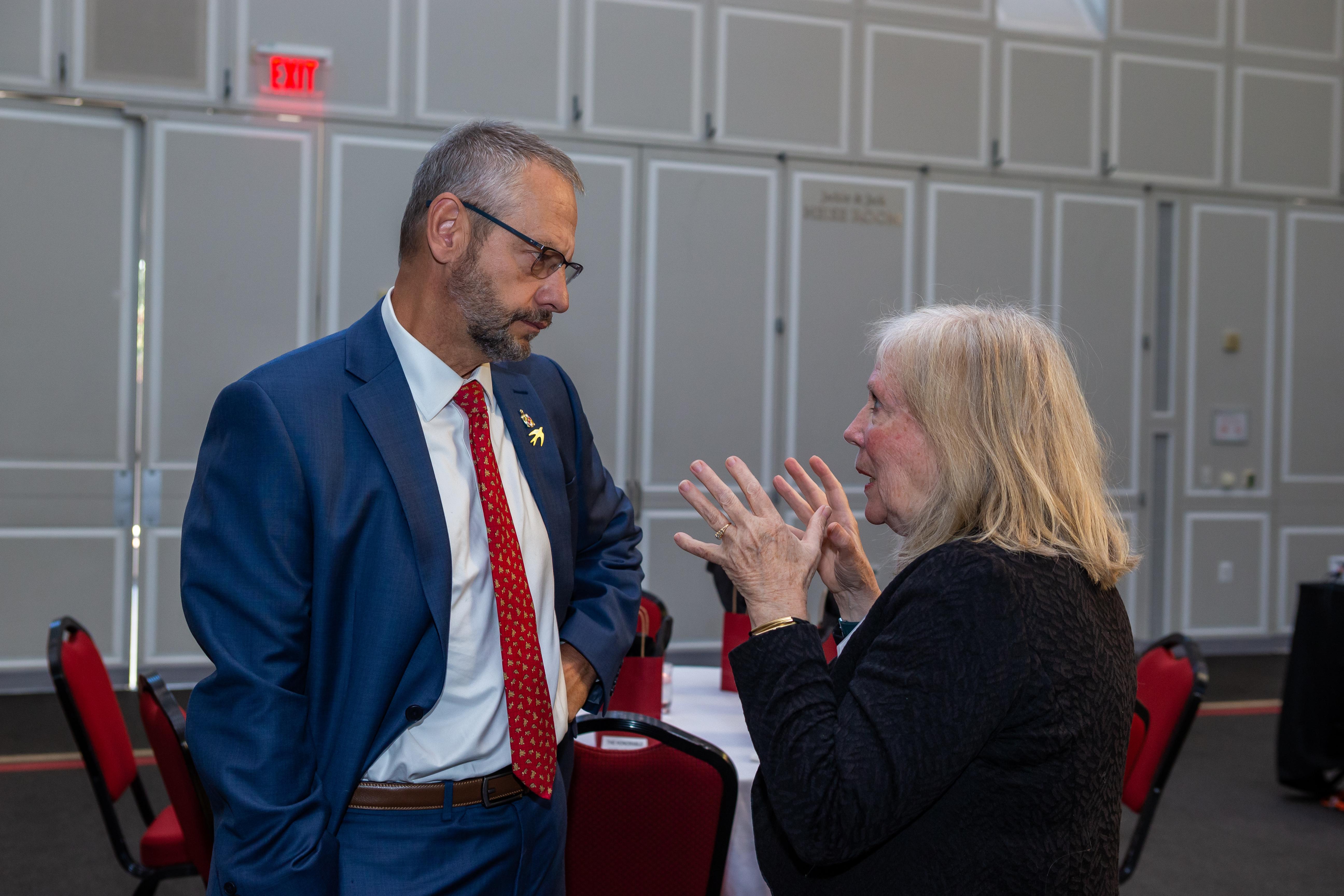 Supporters of the University of Maryland School of Public Health Legacy Leadership Institute for Public Policy gather to celebrate the program's 20th anniversary.