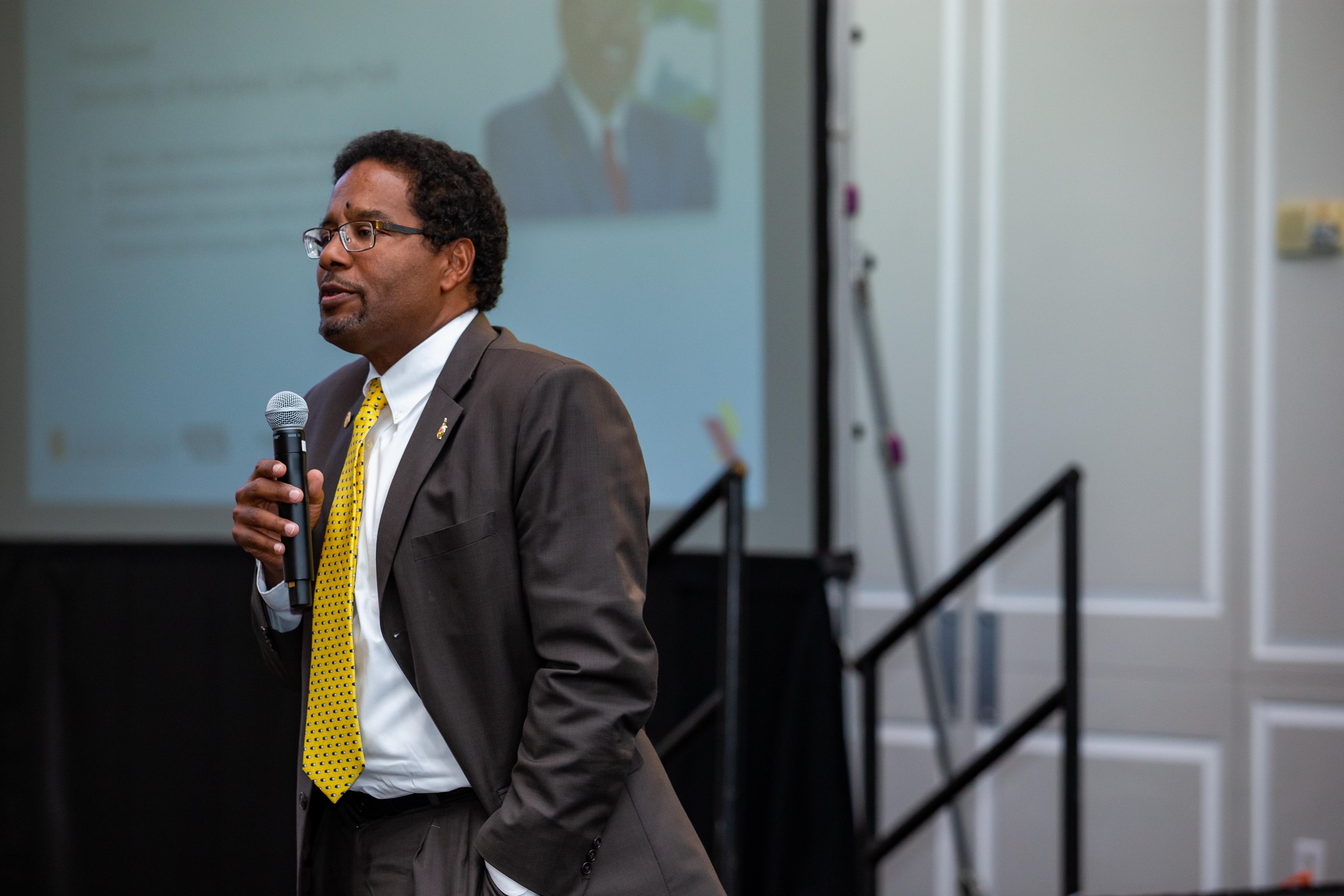 University of Maryland President Darryll Pines celebrates the 20th anniversary of the Legacy Leadership Institute for Public Policy.