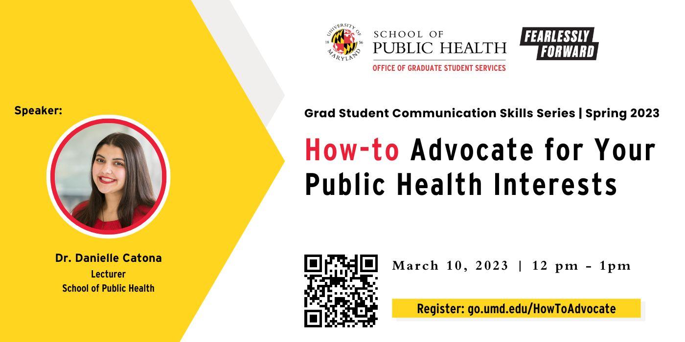 How-to Advocate for Your Public Health Interests