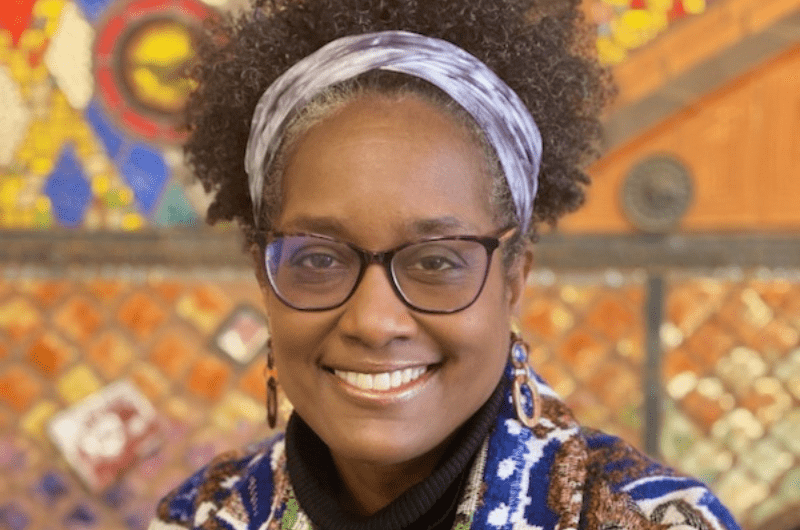 Black woman wearing glasses