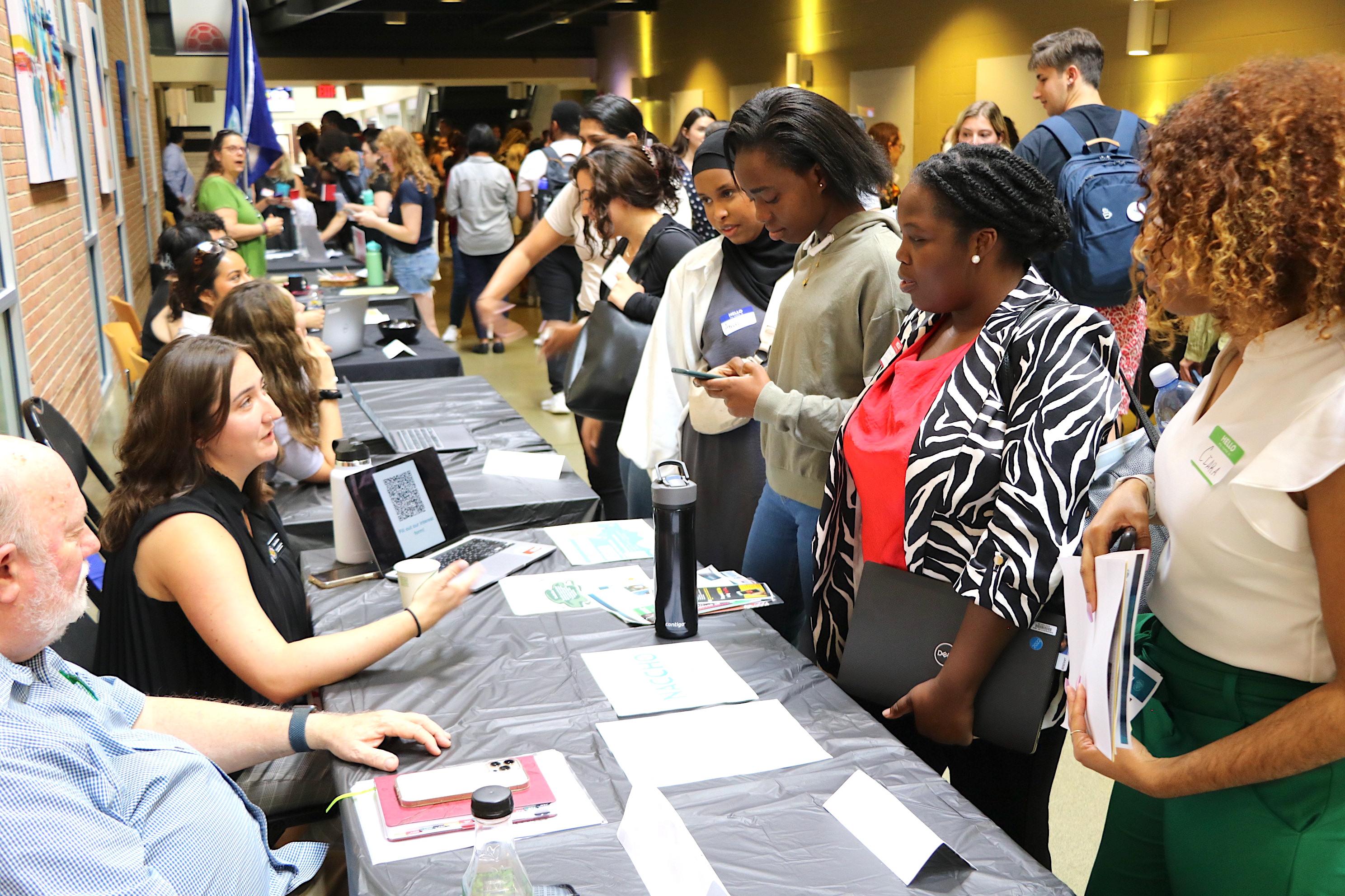 students at graduate student orientation