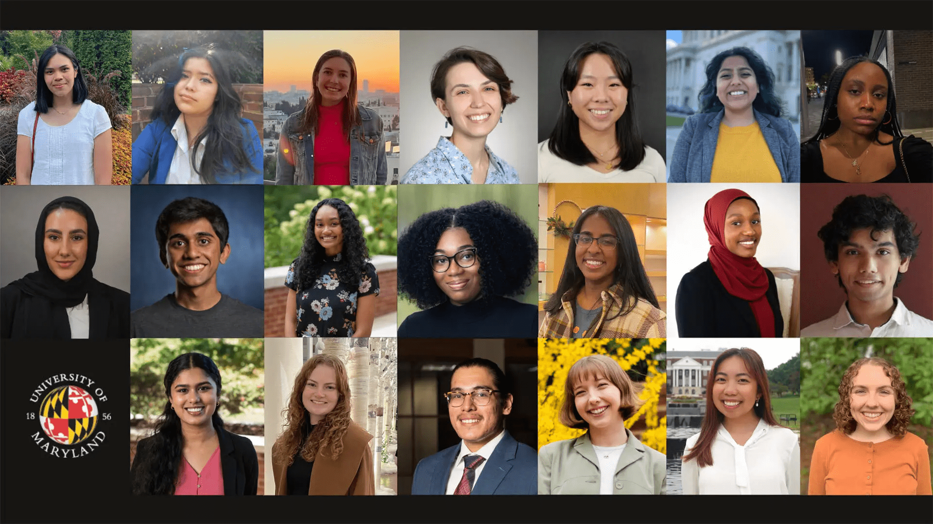 Headshots of 2023 Philip Merrill Presidential Scholars