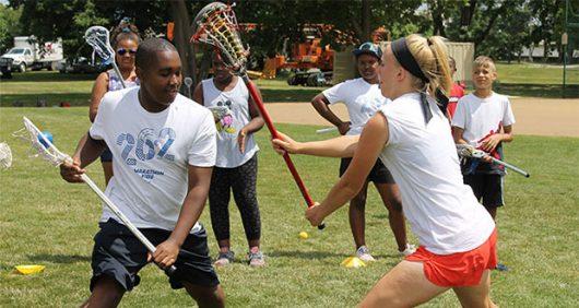 kids playing lacrosse