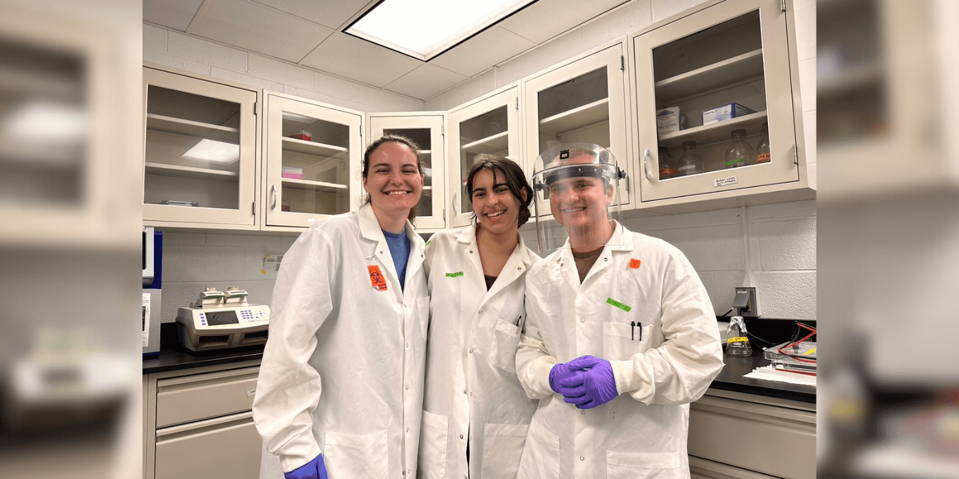 students in a research lab