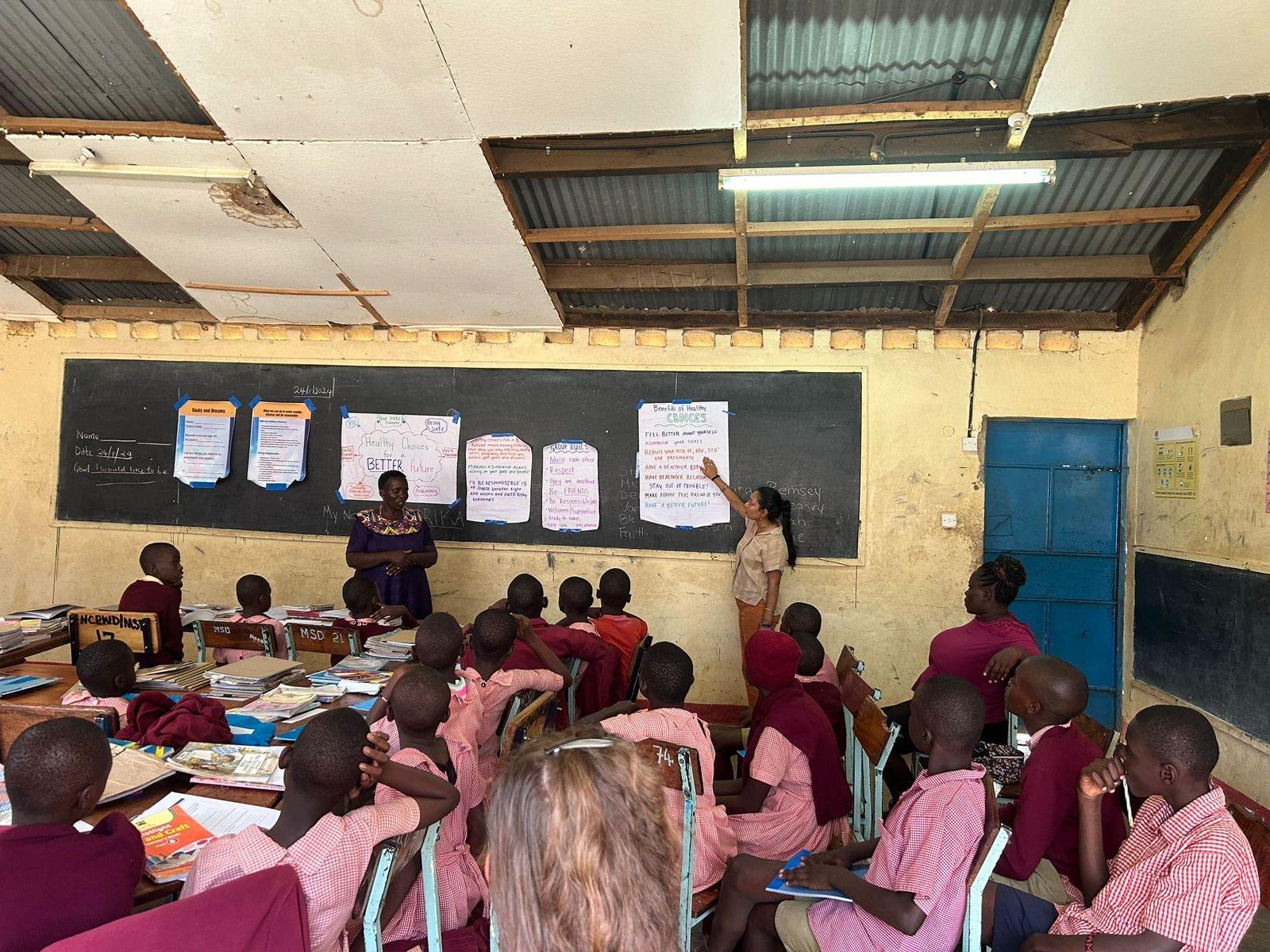 Sarika in the classroom