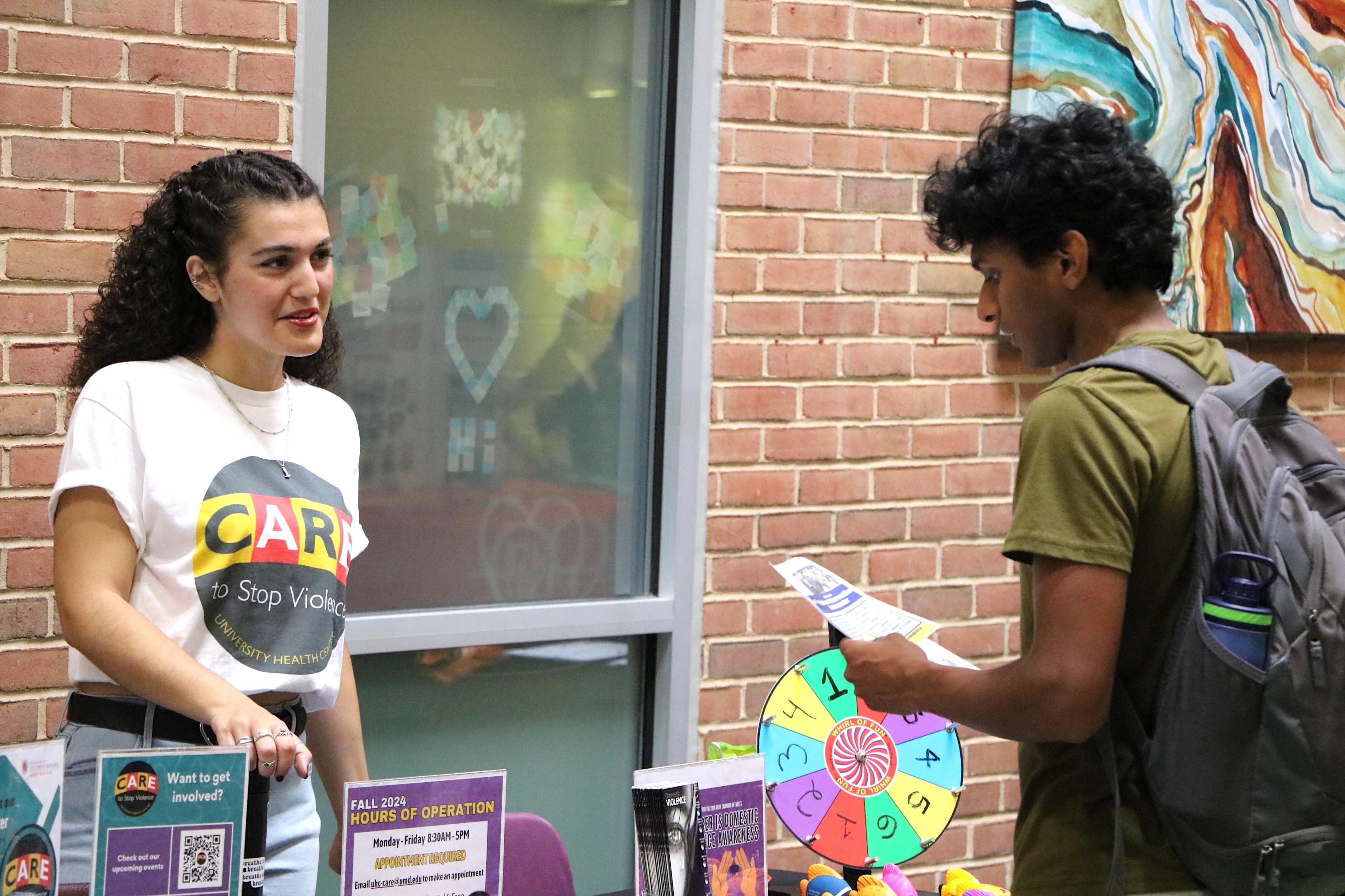 CARE booth at fair