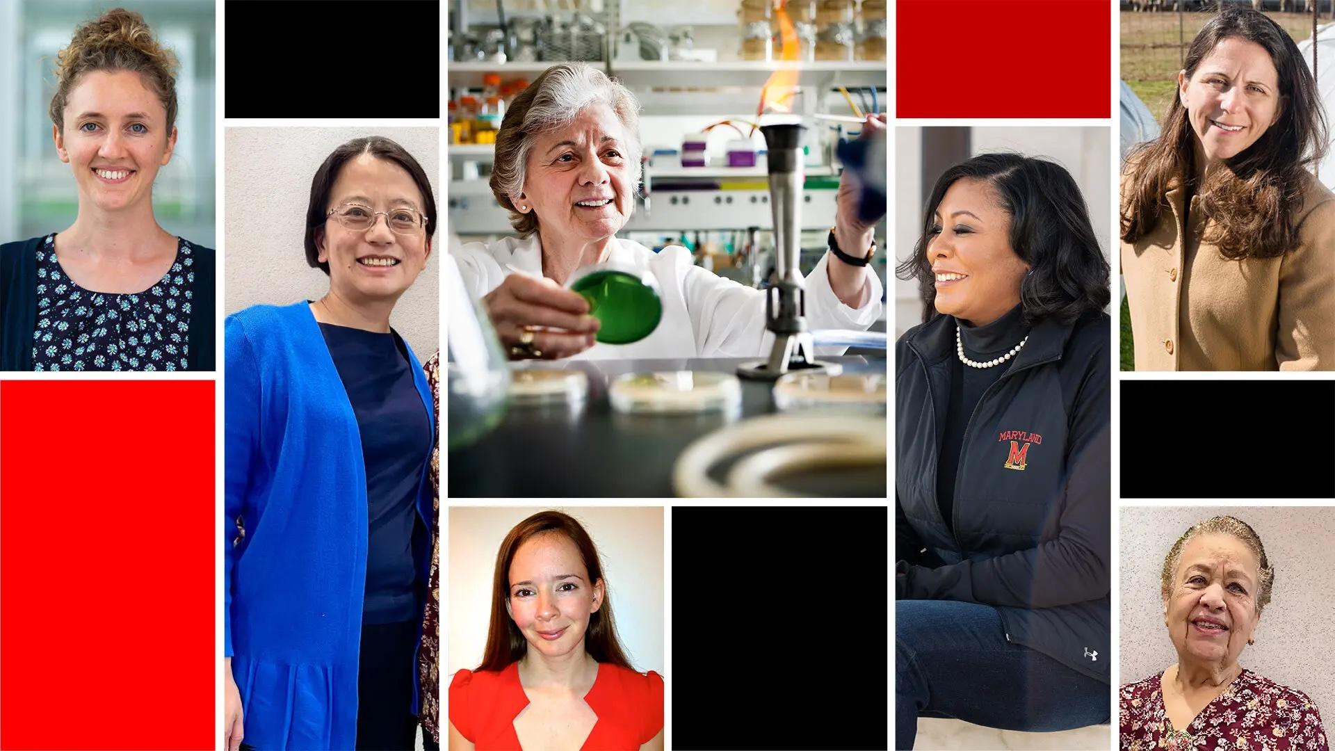 women in science collage