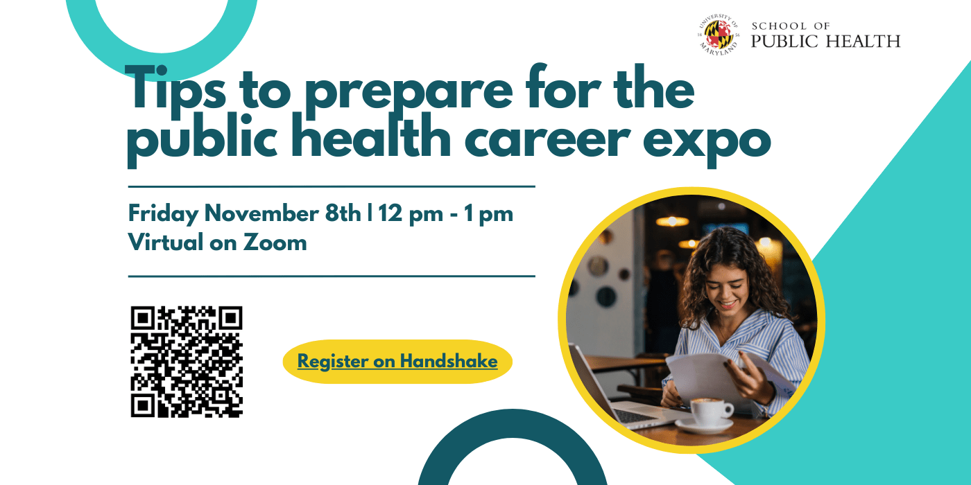 flyer for tips to prepare for public health career expo