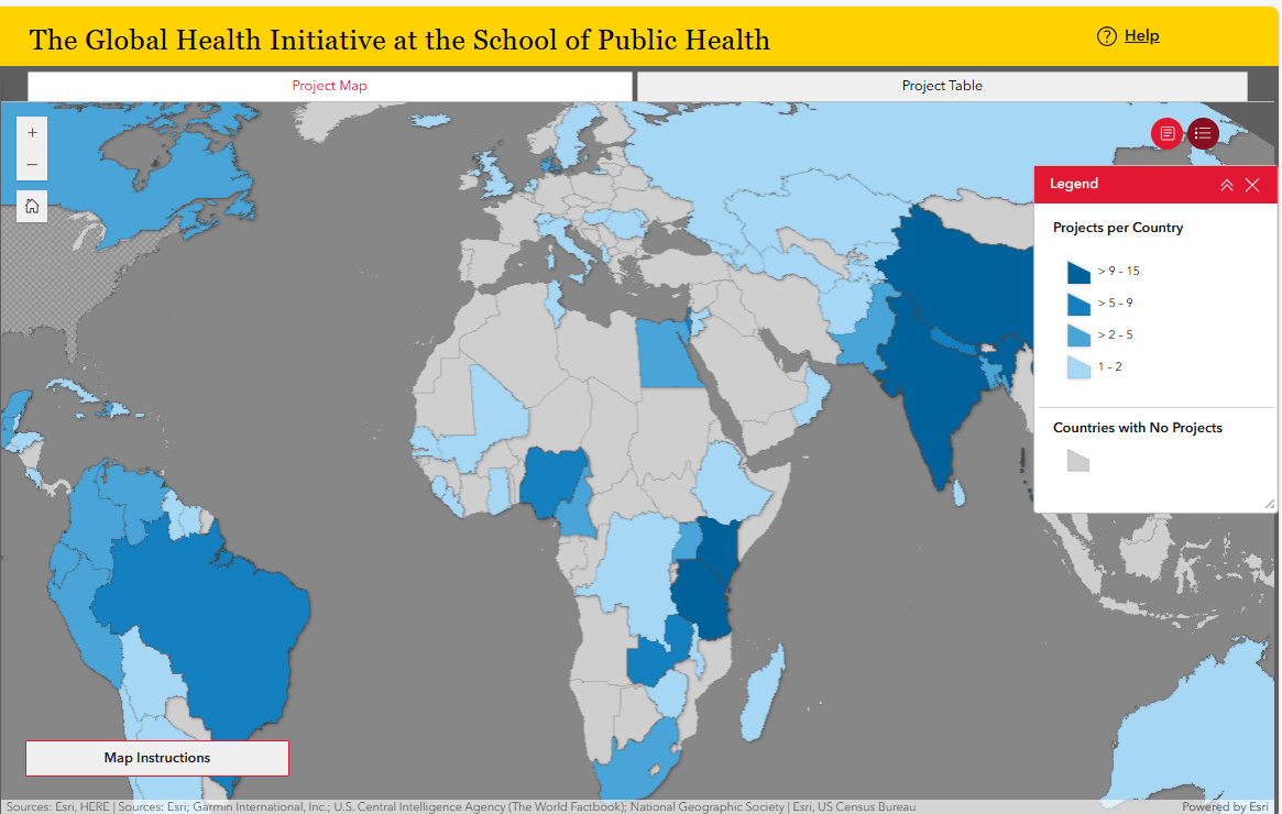 SPH GHI Global Project Map