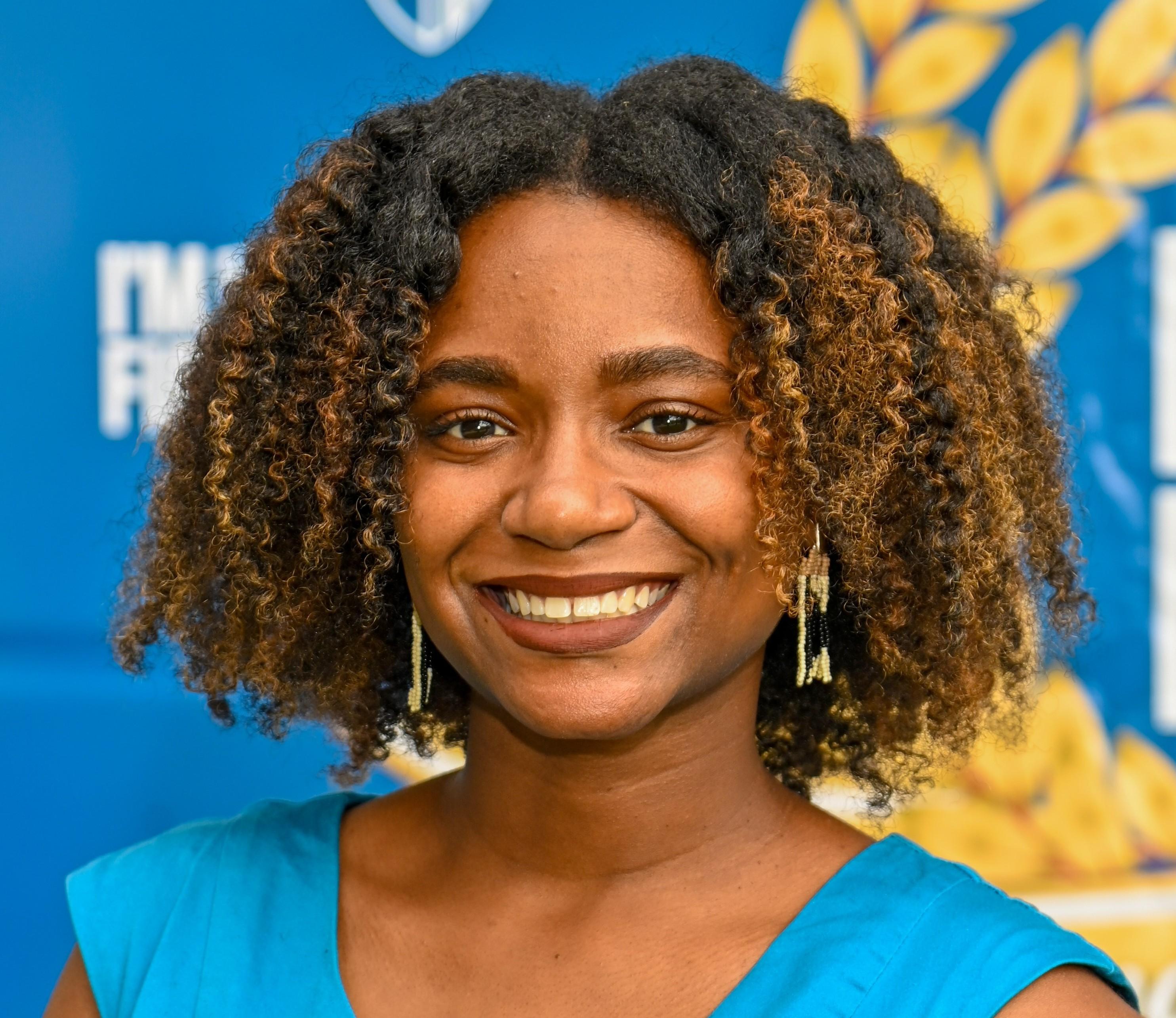 Woman smiling