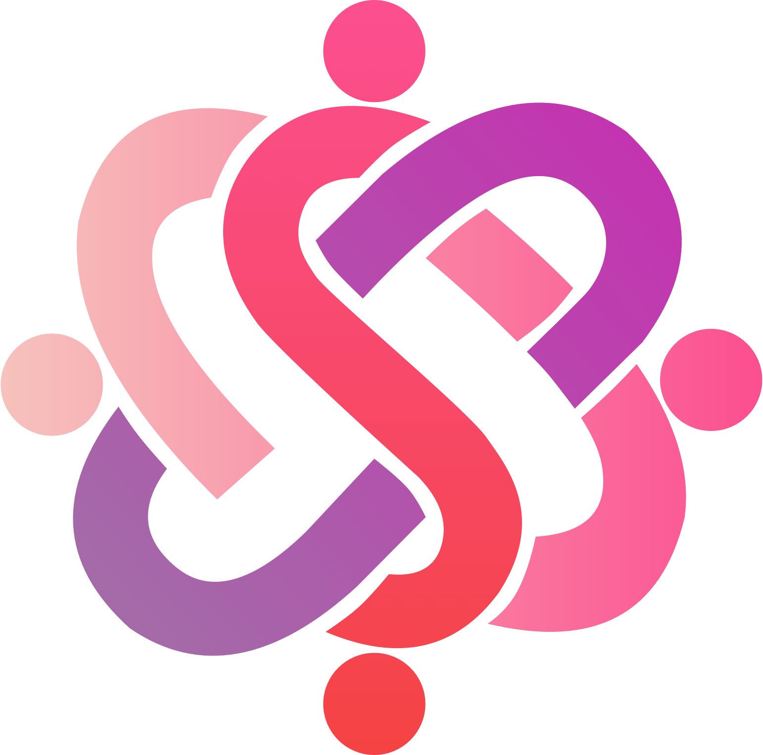 CARES Lab logo featuring warm colors and linking ovals with dots
