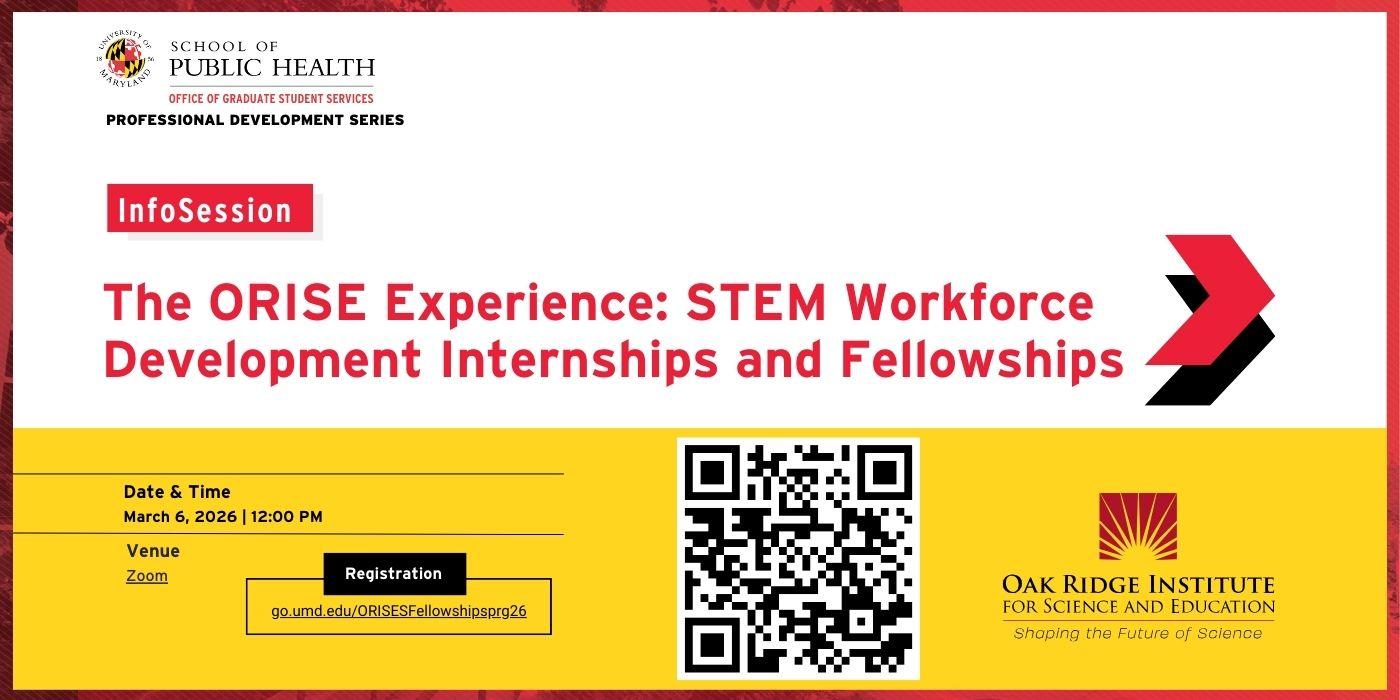 ORISE info session Spring 2026 flyer
