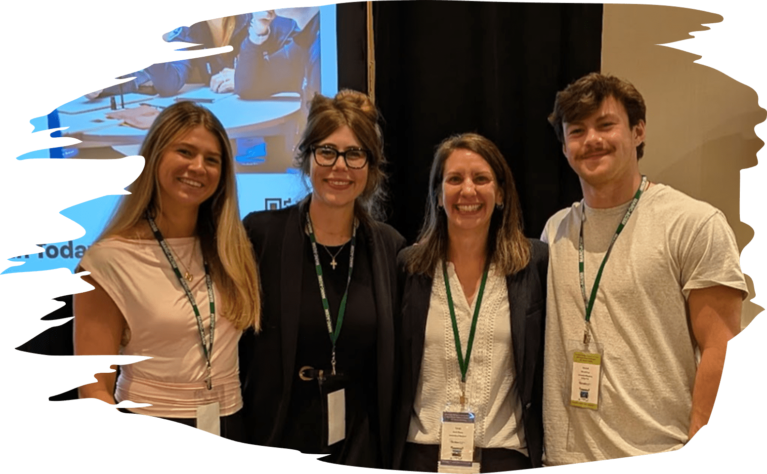 A photograph of 4 Glancy Lab Members