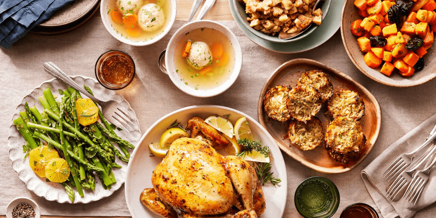 Passover Meal Spread