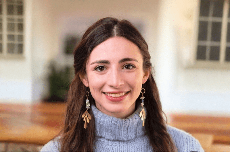 Female student with long brown hair