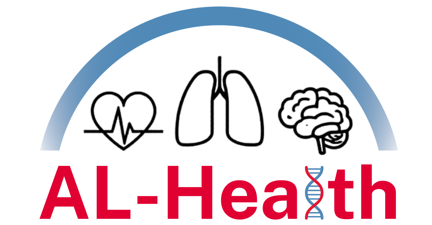 AL-Health logo with images of body systems