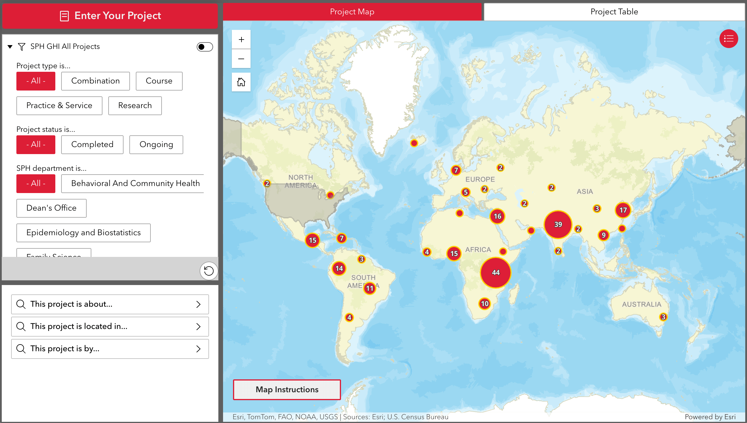 SPH GHI Map Cluster Based