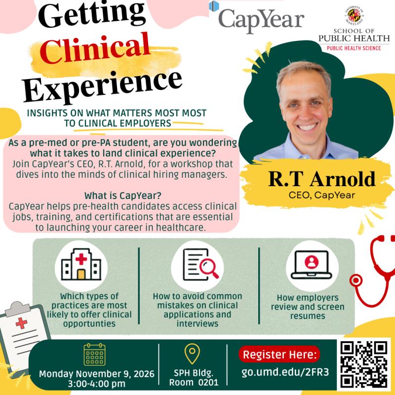 PHSC Event: Getting Clinical Experience